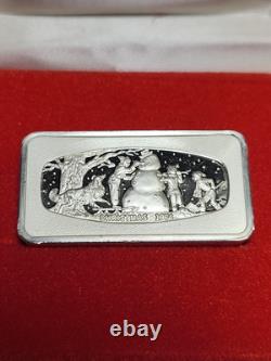 The Franklin Mint Christmas Ingot 1974, Sterling Silver. Rm637