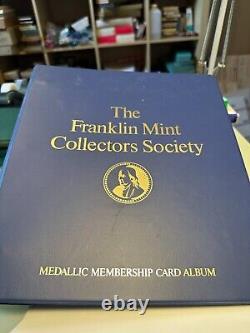 The Franklin Mint Collectors Society Album 21 Sterling Silver Coins
