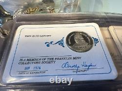 The Franklin Mint Collectors Society Album 21 Sterling Silver Coins