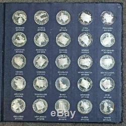 The Franklin Mint Fifty States of the Union Series Sterling Silver Proof Set