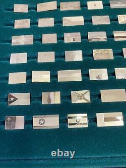 The Franklin Mint Flags Of All Nations Complete Gold On Sterling Silver