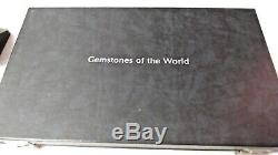 The Franklin Mint Gemstones Of The World Set 43.925 Sterling Silver Real Stones