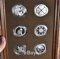 The Franklin Mint Good Luck Medal Collection Sterling Silver 12 Medals