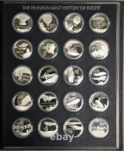 The Franklin Mint History of Flight Solid Sterling Silver Coin Set, 125 oz