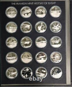 The Franklin Mint History of Flight Solid Sterling Silver Coin Set, 125 oz