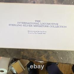 The Franklin Mint International Locomotive Sterling Silver Miniature Collection
