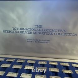 The Franklin Mint International Locomotive Sterling Silver Miniature Collection