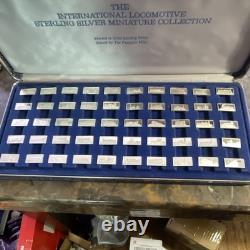 The Franklin Mint International Locomotive Sterling Silver Miniature Collection
