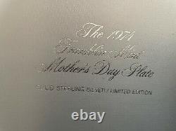 The Franklin Mint Limited Edition Spencer Sterling Mother's Day Plate 1974