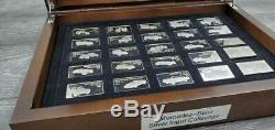 The Franklin Mint Mercedes-benz Anniversary Silver Ingot Collection 1886-1984