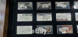 The Franklin Mint Mercedes-benz Anniversary Silver Ingot Collection 1886-1984