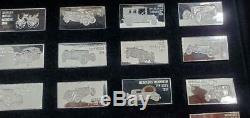 The Franklin Mint Mercedes-benz Anniversary Silver Ingot Collection 1886-1984