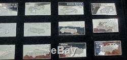 The Franklin Mint Mercedes-benz Anniversary Silver Ingot Collection 1886-1984