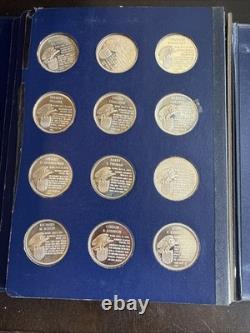 The Franklin Mint Presidential Treasury of 36 Commemorative Medals 925 Silver