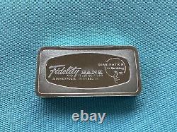 The Franklin Mint Solid Sterling Silver Minnesota Bank Bar 2.33 Oz