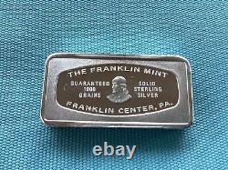 The Franklin Mint Solid Sterling Silver Ohio Bank Bar 2.34 Oz