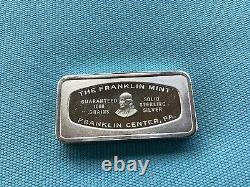 The Franklin Mint Solid Sterling Silver Tennessee Bank Bar 2.32 Oz