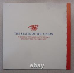 The Franklin Mint States of the Union Sterling Silver Proof Medals Complete Set