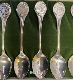 The Franklin Mint Sterling Silver 12-Spoon Set