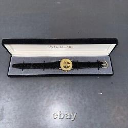 The Franklin Mint Sterling Silver Dial Swiss Made 1988 With Case Sword Of Kings