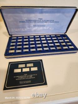The Franklin Mint Sterling Silver International Locomotive Miniature Collection