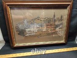 The Franklin Mint Sterling Silver London England Skyline Landscape Silhouette