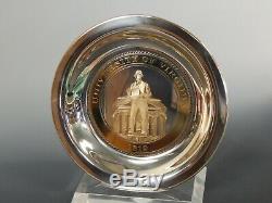 The Franklin Mint Sterling Silver Plate -university Of Virginia Alumni Plate