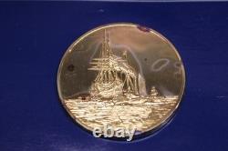 The Franklin Mint The Fighting Tremeraire- 24K Plated Sterling Silver 2 Oz