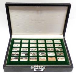 The Franklin Mint The Official Gem-Ingots 30 Pc. Sterling Silver Set with Jewels