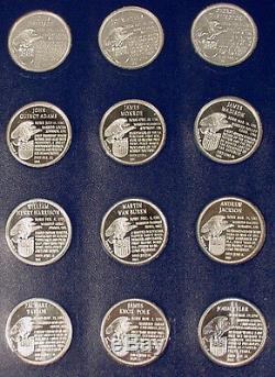 The Franklin Mint Treasury Of Presidential Commemorative Medals Sterling Silver