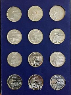 The Franklin Mint Treasury of Presidential Commemorative Sterling Silver Medals