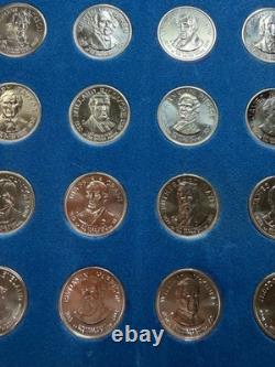 The Franklin Mint Tresurey of Presidential Commemorative Silver Medals