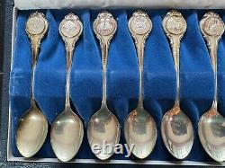 The Franklin Mint Zodiac Signature Edition Sterling Silver Spoon Set 1972