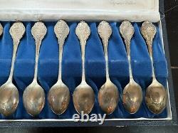 The Franklin Mint Zodiac Signature Edition Sterling Silver Spoon Set 1972