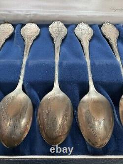 The Franklin Mint Zodiac Signature Edition Sterling Silver Spoon Set 1972