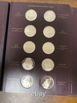 The Genius Of Michelangelo Franklin Mint 60 Sterling Silver Coin Medallions