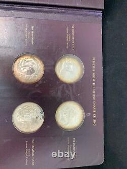 The Genius Of Michelangelo Franklin Mint Sterling Silver. 999 Coin Medallions