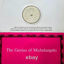 The Genius of Michelangelo 1.26 oz Sterling Silver Medal St. Peter Franklin mint