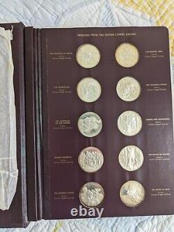 The Genius of Michelangelo Franklin Mint 60 Coins Sterling Silver