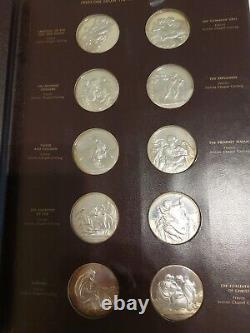 The Genius of Michelangelo Franklin Mint Sterling Silver Coin Medallions