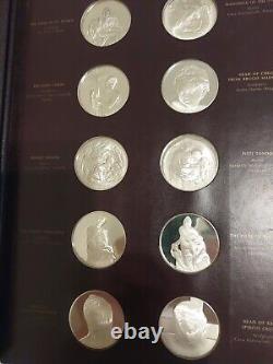 The Genius of Michelangelo Franklin Mint Sterling Silver Coin Medallions