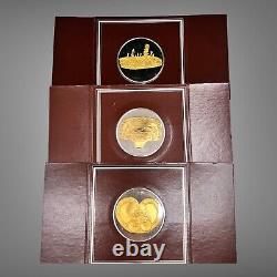 The Gold of El Dorado Franklin Mint Solid Sterling Silver 24kt Gold Plated