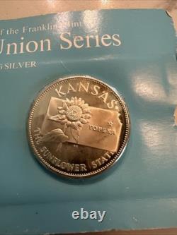 The Governers Edition Of franklin mint states of the union silver