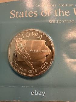 The Governers Edition Of franklin mint states of the union silver