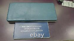 The Great Airplanes Franklin Mint 50 Bars Sterling Silver Ingot Set 6 Oz