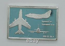 The Great Airplanes Sterlingsilber Miniatursammlung (50x 925er Silberbarren)