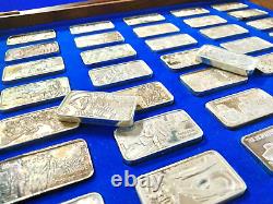 The Great Events & Leaders of WWII 1.5oz Sterling Silver Ingots 48pc Set