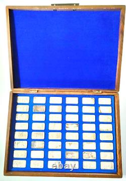 The Great Events & Leaders of WWII 1.5oz Sterling Silver Ingots 48pc Set