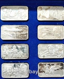 The Great Events & Leaders of WWII 1.5oz Sterling Silver Ingots 48pc Set