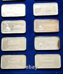 The Great Events & Leaders of WWII 1.5oz Sterling Silver Ingots 48pc Set
